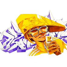 Juice cazal Style in K. Ilustración. Street Art, Sketching, Pencil Drawing, and Traditional illustration project by Nando Feito Baena - 02.25.2018