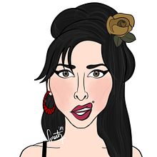 Amy Winehouse. Drawing, Portrait Drawing, Traditional illustration, and Digital Illustration project by Sergio Martínez - 02.06.2019