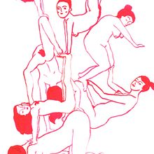 Equilibrio Cósmico. Traditional illustration project by Clara López - 06.06.2015