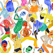 El Baile. Traditional illustration project by Clara López - 02.01.2016