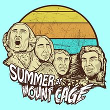 Summer at Mount Cage. Un proyecto de Arte urbano, Caligrafía, Cómic, Creatividad, Dibujo, Dibujo de Retrato, Dibujo realista, Diseño de moda, Diseño de producto, Estampación, Ilustración tradicional, Ilustración digital, Ilustración vectorial y Publicidad de Miguel Francisco Offidani - 06.02.2019