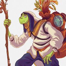  El ermitaño . Animation, 2D Animation, Character Animation, Fine Arts, Comic, Concept Art, Drawing, Art Direction, Design, and Character Design project by Gaspar Satorres Gil - 02.07.2019