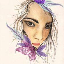 Mi Proyecto final del curso: Retrato ilustrado en acuarela. Projekt z dziedziny  Sztuki piękne, Portret, Trad, c i jna ilustracja użytkownika devacelt - 07.02.2019
