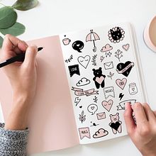 Pink Love Collection. Ilustração tradicional projeto de cristinaquero - 07.02.2019