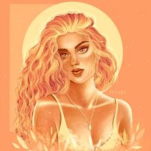 Chiquilla cálida.. Un progetto di Design, Character design, Illustrazione tradizionale, Illustrazione digitale e Pittura di Susana Ríos - 07.02.2019