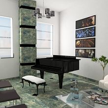 academia de música. Projekt z dziedziny 3D użytkownika Libe Echarri - 01.01.2016