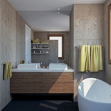 baños. Projekt z dziedziny 3D, Projektowanie wnętrz i  Modelowanie 3D użytkownika Libe Echarri - 10.10.2018