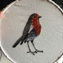 Mi Proyecto del curso: Pintar con hilo: técnicas de ilustración textil. Un proyecto de Bordado de Marcela Pacheco Weber - 18.02.2019