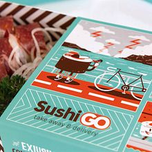 SUSHI GO PACKAGING. Graphic Design, Traditional illustration, and Packaging project by Alberto Ojeda - 02.08.2019