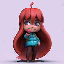 CELESTE . Projekt z dziedziny 3D, Animacje 3D, Projektowanie postaci, Projektowanie postaci 3D, Rzeźba,  Modelowanie 3D, Gr i komputerowe użytkownika Andrés Felipe - 09.02.2019