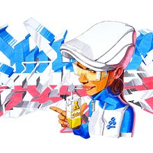 Juice Style in A. Ilustración.. Street Art, Sketching, Drawing, and Traditional illustration project by Nando Feito Baena - 03.04.2018