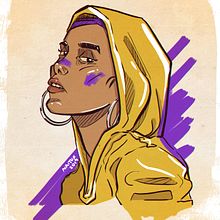Yellow Hood. Traditional illustration, and Digital Illustration project by Tanit Castán - 02.11.2019