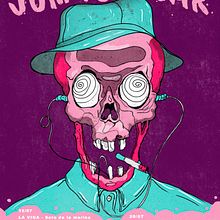 Cartel Concierto Jump For Sugar. Creativit, Poster Design, Graphic Design, and Traditional illustration project by Iago Baltanás Bugallo - 02.11.2019
