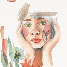 Mi Proyecto del curso: Retrato ilustrado en acuarela. Traditional illustration project by miren221 - 02.11.2019