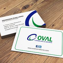 OVAL Correduría de Seguros. Design, Poster Design, Logo Design, Graphic Design, Br, ing & Identit project by Evelina Salas Pérez - 02.12.2019