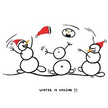 Winter is amazing!. Fine Arts, Comic, Creativit, Drawing, Design, Character Design, Traditional illustration, and Digital Illustration project by Svit Baydak - 02.12.2019