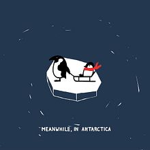 Antarctica. Fine Arts, Comic, Creativit, Drawing, Design, Character Design, Traditional illustration, and Digital Illustration project by Svit Baydak - 02.12.2019