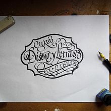 Mi Proyecto: Caligrafía para un Ex libris. Un progetto di Calligrafia, Design e Lettering di Diana M. Beltrán Noriega - 12.02.2019