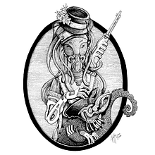 Alien Steampunk. Traditional illustration project by Víctor Rojas - 02.17.2018