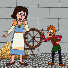 Reinterpretación de Rumpelstiltskin. Character Design, Traditional illustration, and Digital Illustration project by Jaume Pla Álvarez - 11.24.2017