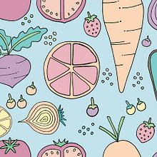 Proyecto Rapport de Frutas. Drawing, and Printing project by Julia Fantini - 02.13.2019