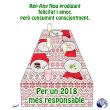 Felicitación de Año Nuevo de Mans Unides. Un proyecto de Ilustración tradicional, Ilustración digital y Redes Sociales de Jaume Pla Álvarez - 31.12.2017