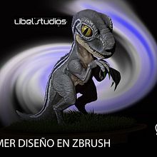 BLUE - VELOCIRAPTOR CURSO DE LA MANO DE LIBEL STUDIOS  :D. Un proyecto de 3D, Diseño de personajes 3D y Videojuegos de Germanuel Caceres - 10.02.2019