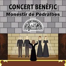  Cartel de concierto del Monasterio de Pedralbes. Poster Design, Graphic Design, Traditional illustration, Digital Illustration, Vector Illustration, and Advertising project by Jaume Pla Álvarez - 05.22.2018