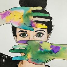 Con mis manos. Un proyecto de Bellas Artes, Dibujo artístico, Dibujo de Retrato e Ilustración tradicional de Lidia Cantos - 14.02.2019