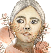 niña hojas. Traditional illustration project by laura casanova perez - 02.14.2019
