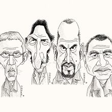 "Los Simuladores" Santos,Ravenna,Lamponne,Medina 2018✏. Un progetto di Disegno e Disegno a matita di Daniel Pérez - 25.10.2018