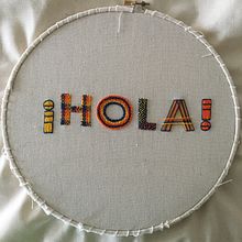 Mi Proyecto del curso: Letras bordadas: el hilo como herramienta gráfica. Arts, and Crafts project by Rocío GS - 02.15.2019