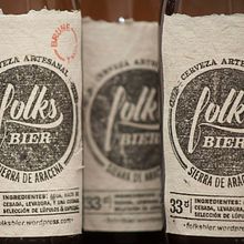 Folks Bier. Br, ing, Identit, Calligraph, Lettering, and Packaging project by Yuma Montes - 02.14.2014