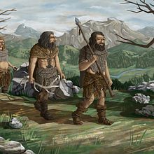 Homo Neandertalensis Ein Projekt aus dem Bereich Traditionelle Illustration und Digitale Illustration von Diego Fernandez Cueto - 09.01.2018