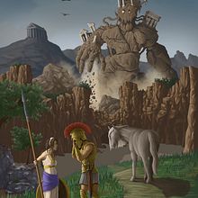 Héroe griego Ein Projekt aus dem Bereich Zeichnung, Traditionelle Illustration und Digitale Illustration von Diego Fernandez Cueto - 11.10.2018