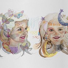 Lia y Vera, de princesa a pirata. Pintura em aquarela projeto de Laura Marcela Castiblanco Arias - 15.02.2019
