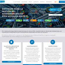 Maint-Ex (mantenimiento maquinaria industrial). Web Development project by Sergi Sanchez Vilar - 02.15.2019