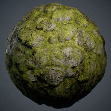 Rock Moss - Substance Designer. Un proyecto de 3D y Videojuegos de Angel Fernandes - 16.02.2018
