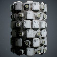 Keyboard Material - Substance Designer. 3D, and Video Games project by Angel Fernandes - 02.16.2017