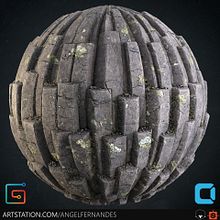 Genbudo Cliff - Substance Designer. 3D, and Video Games project by Angel Fernandes - 07.16.2018