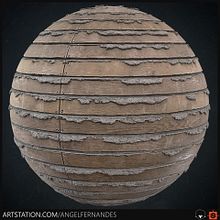 Wood Lath - Substance Designer. 3D, and Video Games project by Angel Fernandes - 12.16.2018