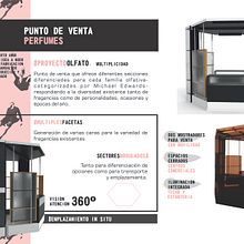 Stand perfumes. Un proyecto de Diseño y Diseño de producto de Luciana Orozco - 08.08.2016