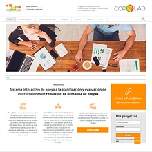 PAP (Paso a Paso, sistema interactivo de apoyo para la planificación y evaluación de intervenciones de reducción de la demanda de drogas). Web Development project by Sergi Sanchez Vilar - 02.17.2019
