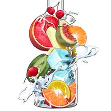 Absolut Vodka - Macedonia de frutas. Un projet de Design , Illustration traditionnelle et Illustration numérique de RJV Ilustración - 17.02.2019