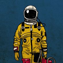 Astronauta. Un progetto di Illustrazione tradizionale di Patrícia Helena Cardoso - 18.02.2019
