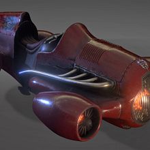 Speeder Concept. Un projet de 3D , et Animation 3D de Kris Bergthorson - 14.12.2018
