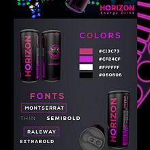 Horizon Energy Drink. Un projet de 3D , et Conception de produits de Danny Bracamonte - 19.02.2019