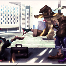 OLD FAITHFUL AVENUE . Un proyecto de Concept Art e Ilustración tradicional de Sergio Gimeno Martínez - 19.02.2019