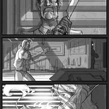 STORYBOARD GUNMAN SEQUENCE. Un proyecto de Stor y board de Sergio Gimeno Martínez - 19.02.2019