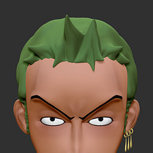 Mi Proyecto del curso modelado de personajes en 3D: Zoro, One Piece. Een project van 3D y  3D-modellering van Adrián Sandá - 18.03.2019